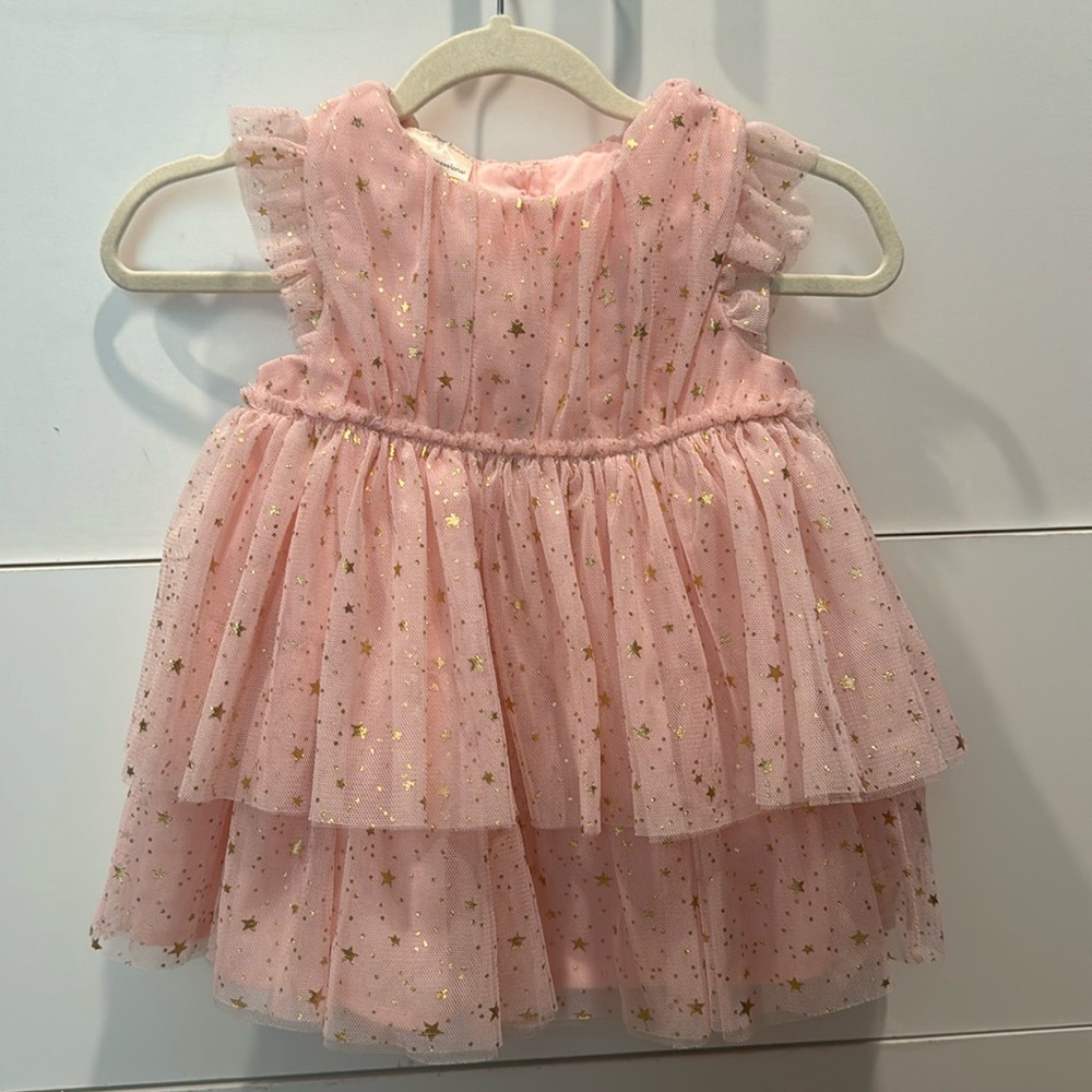Cute princess dress with sparkly stars design